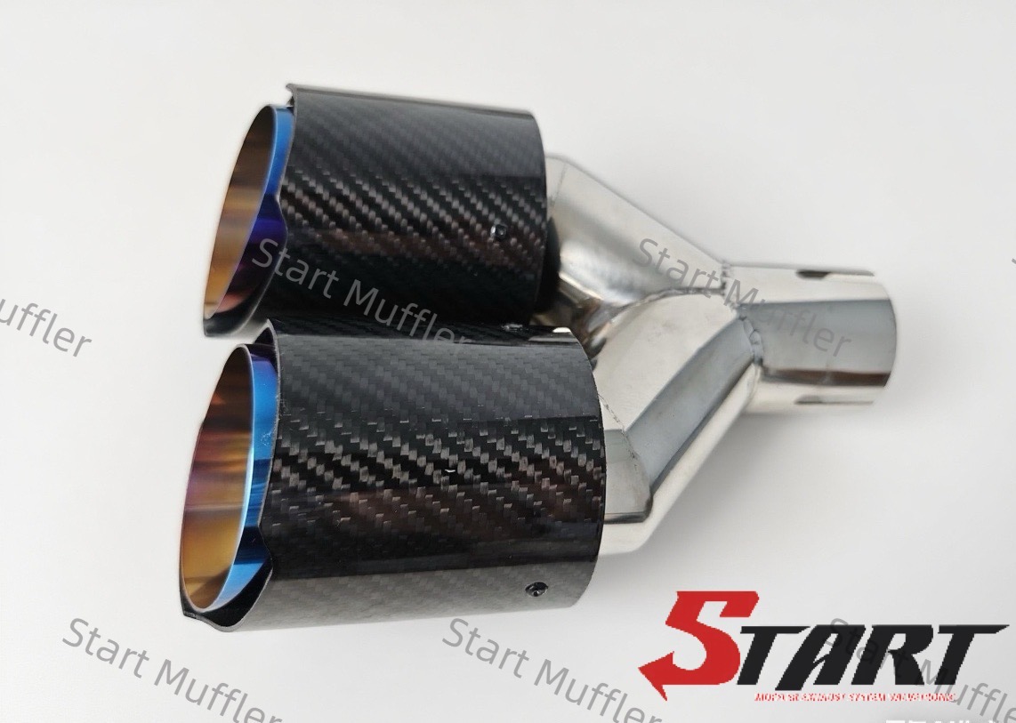 Exhaust Dual Tips General Carbon Fiber Y3L11 - Image 3