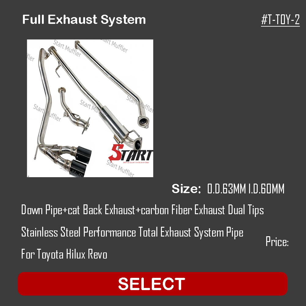 Full Exhaust System For Toyota Hilux Revo T-TOY-2
