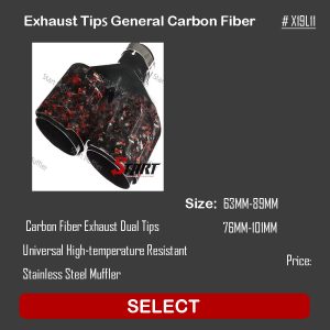 General Carbon Fiber Exhaust Tips Y19L11
