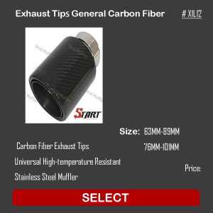 General Carbon Fiber Exhaust Tips X1L12