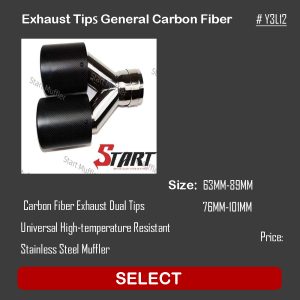 General Carbon Fiber Exhaust Tips Y3L12
