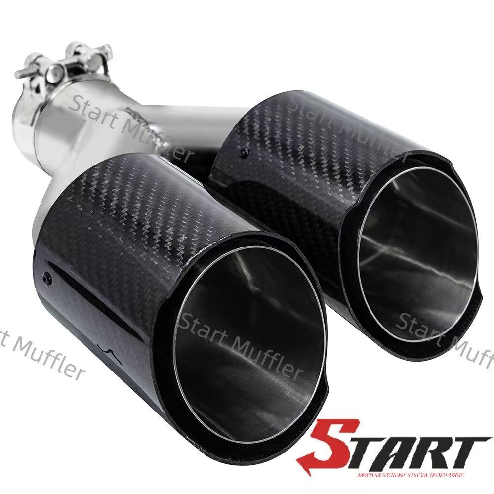 Exhaust Dual Tips General Carbon Fiber Y3L11 - Image 4