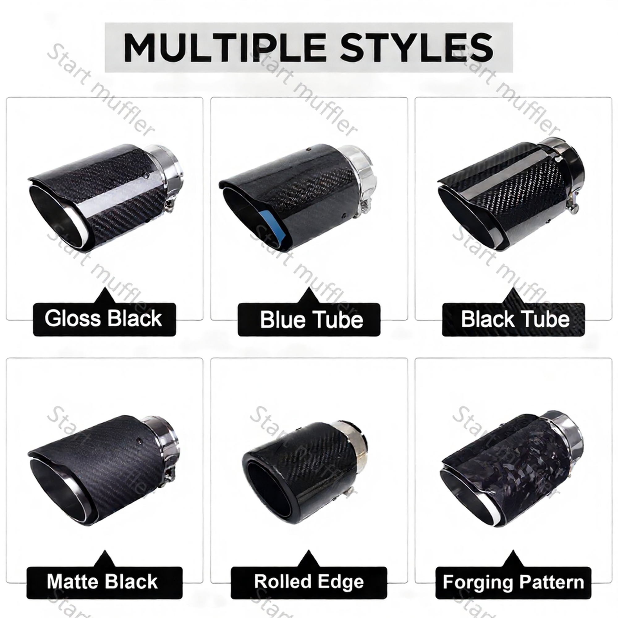 Exhaust Tips General Carbon Fiber X1L11 - Image 8