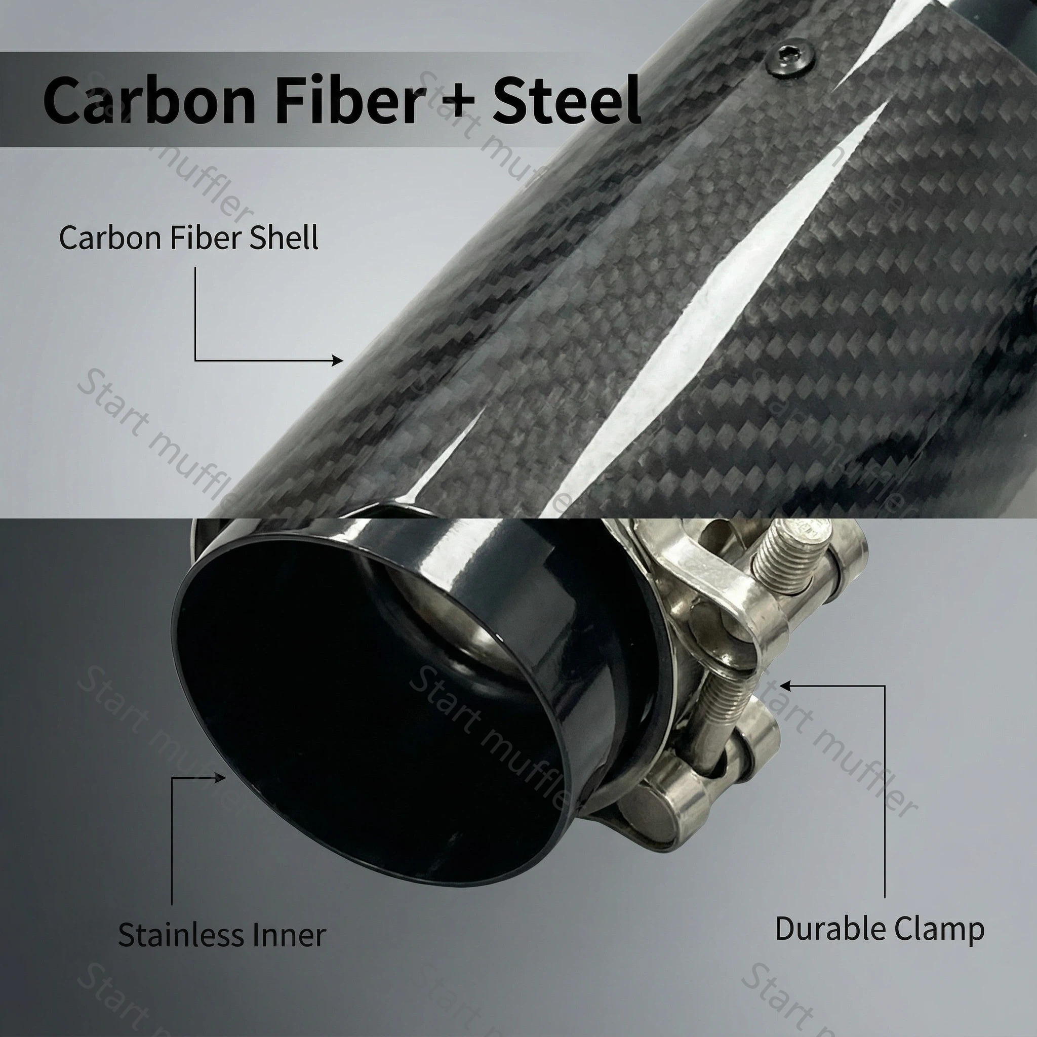 Exhaust Tips General Carbon Fiber X1L11 - Image 12