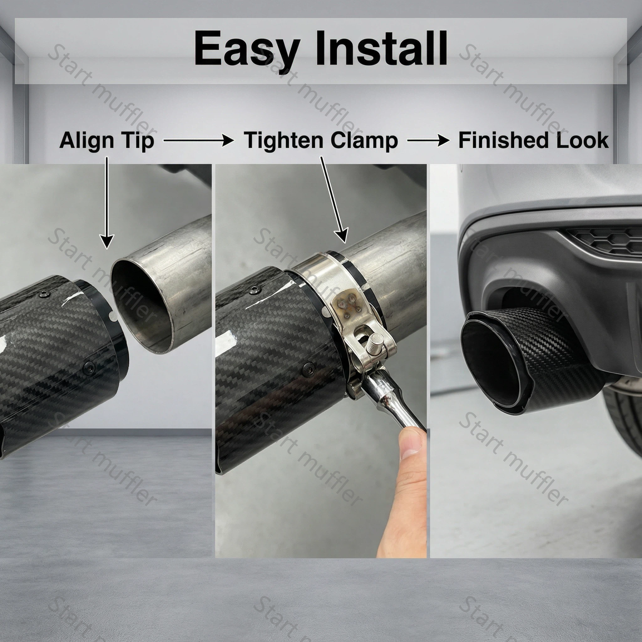 Exhaust Tips General Carbon Fiber X1L11 - Image 14