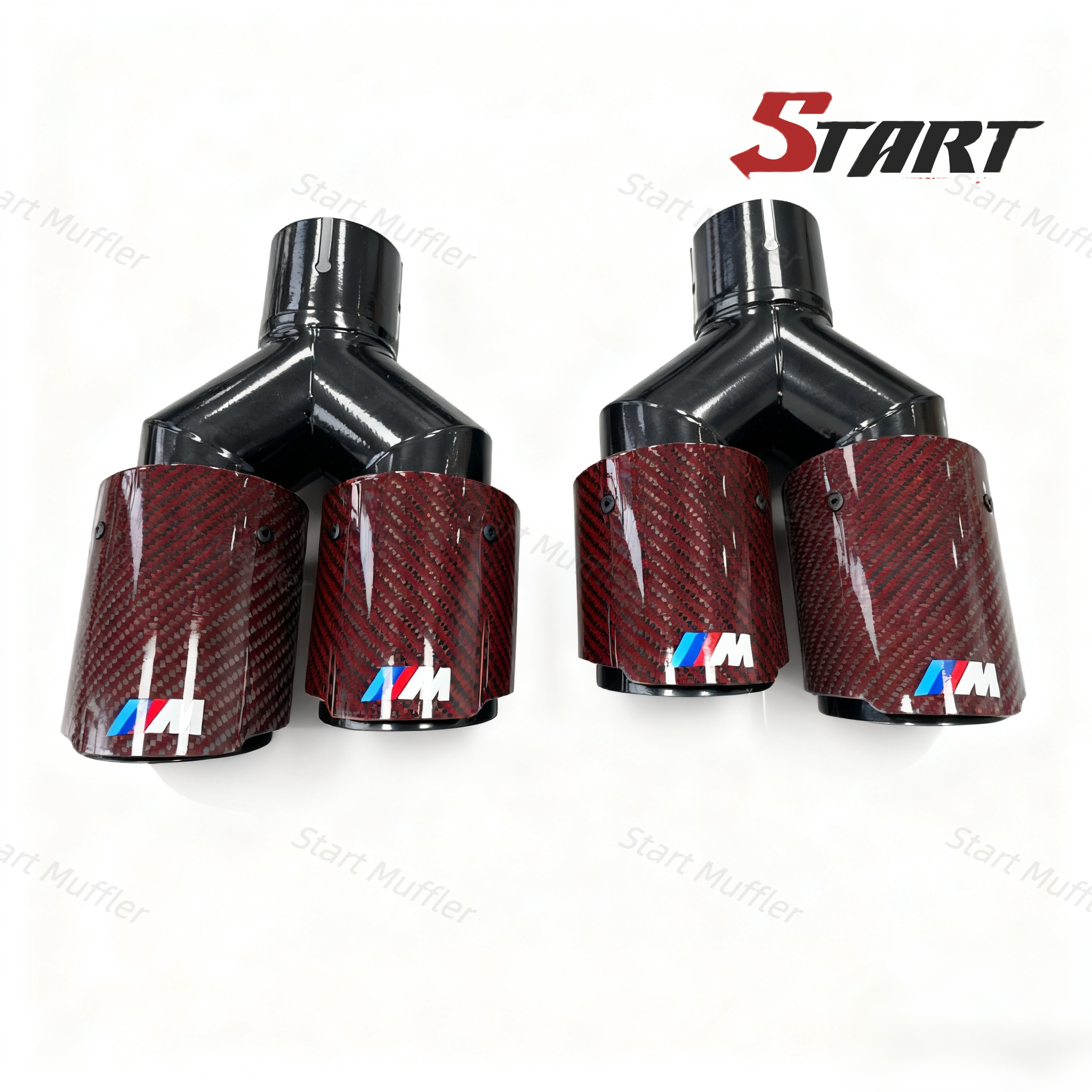Exhaust Dual Tips General Carbon Fiber RD4 - Image 3