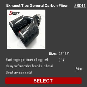 General Carbon Fiber Exhaust Tips RD11