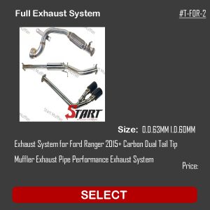 Full Exhaust System For Ford Ranger 2015+ T-FOR-2