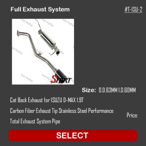 Full Exhaust System For 2015-2023 ISUZU D-MAX 1.9T T-ISU-2