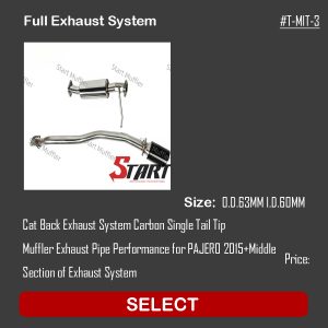 Full Exhaust System For Pajero 2015+ T-MIT-3
