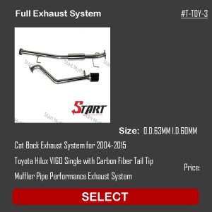 Full Exhaust System For Toyota VIGO 2004-2015 T-TOY-3