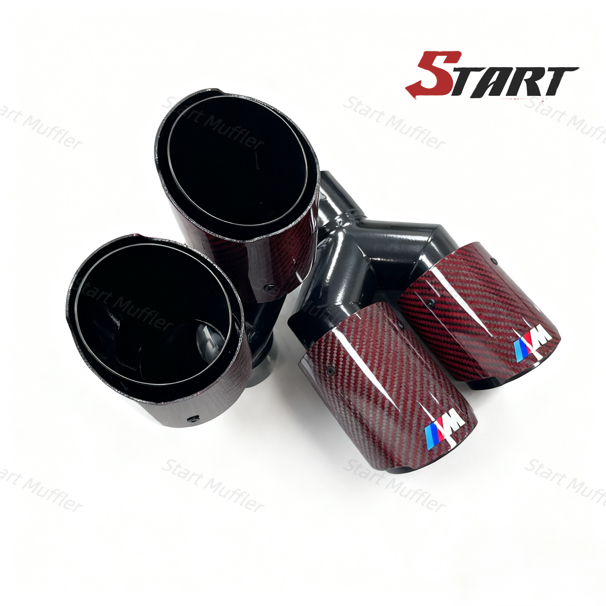 Exhaust Dual Tips General Carbon Fiber RD4 - Image 4