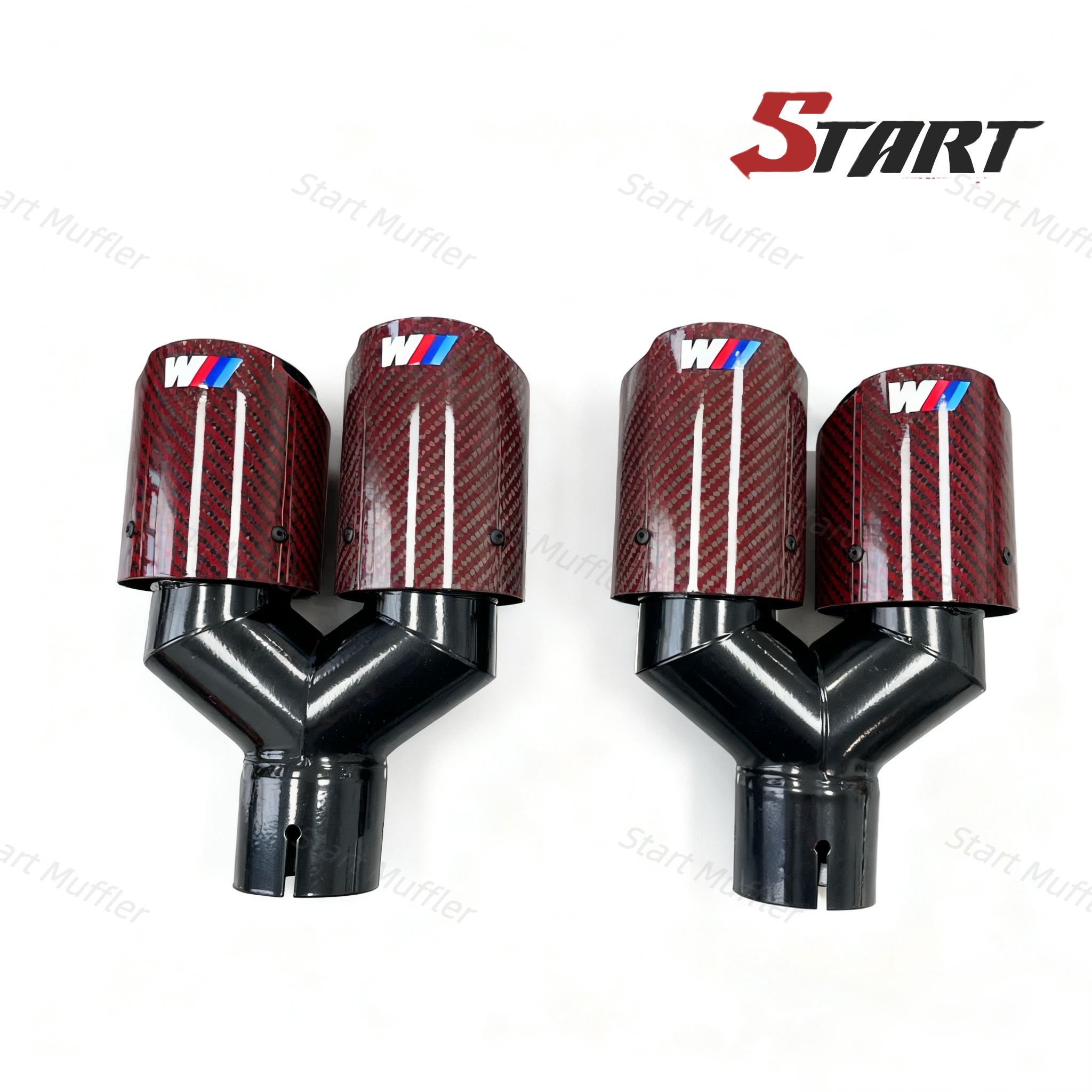 Exhaust Dual Tips General Carbon Fiber RD4 - Image 5